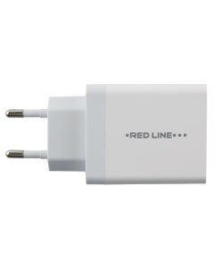 Сетевое зарядное устройство PD1 3A 1 USB Type C 3 A white Red line