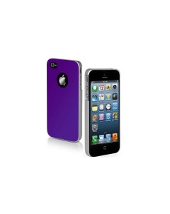 Чехол для Iphone 5 с атласной отделкой фиолетовый Sbs