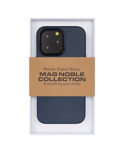 Чехол iPhone 14 Pro Mag Noble Collection темно синий K-doo