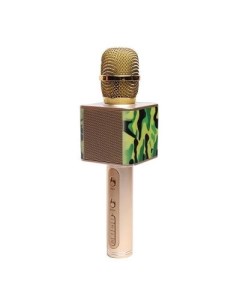Беспроводной караоке микрофон Magic Karaoke SUYOSD YS 65 золотой с принтом камуфляж Su yosd