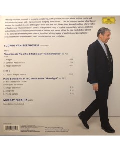 Murray Perahia Beethoven Piano Sonatas Op 106 Hammerklavier Op 27 2 Moonlight LP Deutsche grammophon