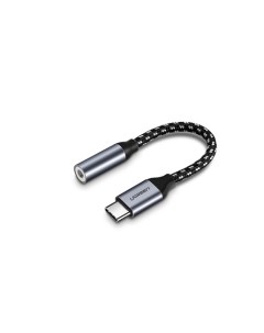 Кабель AV142 30632 USB Type C to 3 5mm Female Cable 10 см серый Ugreen