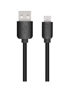 Кабель USB Micro Classic 1m черный пакет Krutoff