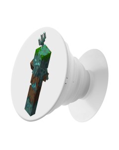 Пластмассовый держатель для телефона Попсокет Minecraft Утопленник Krutoff