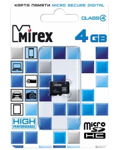 Карта памяти Micro SDHC 13612 MCROSD04 4GB Mirex