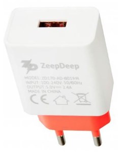 Зарядное устройство EnergyPlug 1xUSB 2 4A 802074 Zeepdeep