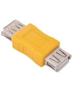 Переходник USB A USB A F F Yellow VAD7901 CA408 Vcom