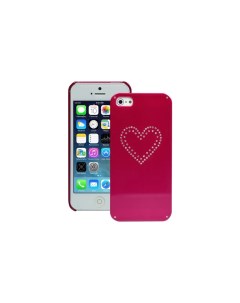Чехол для Iphone 5 розовый с блестками Sbs
