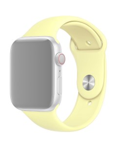 Ремешок для Apple Watch 1 6 SE силиконовый 42 44 мм Бледно желтый APWTSI42 51 Innozone