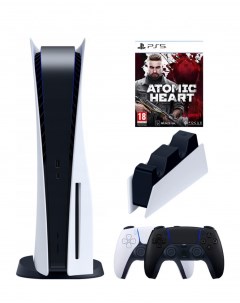 Игровая приставка PlayStation 5 2 й геймпад черный зарядное Atomic Heart Sony