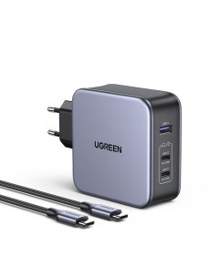 Сетевое зарядное устройство CD289 90549 USB A 2 USB C GaN с кабелем USB C USB C Ugreen