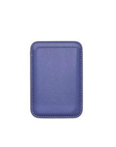 Картхолдер кожаный бумажник съемный магнитный кошелек MagSafe Wallet для iPhone фиолетовый Nobrand