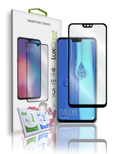 Защитное стекло для Huawei Y9 2019 2 5D Полноклеевое Черная рамка 78139 Luxcase