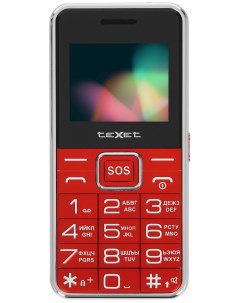 Мобильный телефон TM B319 цвет красный Texet