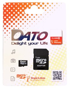 Карта памяти Micro SDHC DTTF064GUIC10 64GB Dato