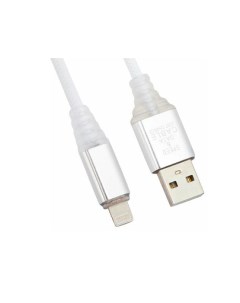 USB кабель Type C Змея LED TPE белый 1 м Liberty project