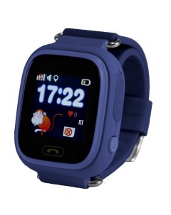Детские смарт часы Q90 с GPS трекером Dark Blue Blue Smart baby watch