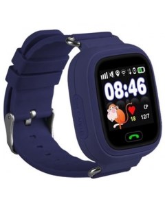 Детские смарт часы Q90 с телефоном и GPS трекером Dark Blue Blue Smart baby watch