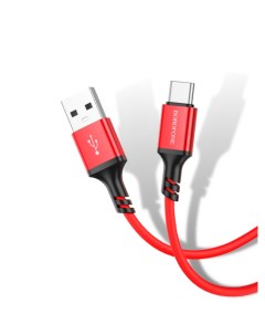 Кабель USB Type C BX83 1 м красный Borofone