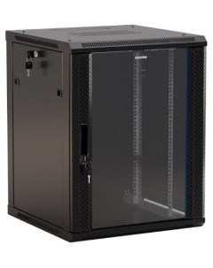 Серверный шкаф TWB 2266 GP RAL9004 глубина 60 см чёрный Hyperline