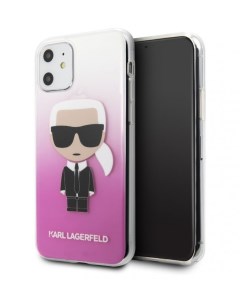 Чехол Karl Lagerfeld TPU PC collection Karl Iconik iPhone 11 Розовый Cg mobile