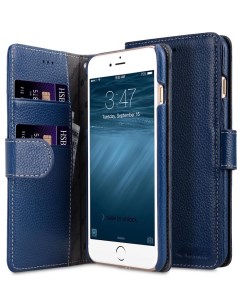 Чехол для Apple iPhone 7 Plus 8 Plus Wallet Book Type Dark Blue Melkco
