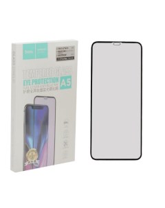 Защитное стекло для Iphone XS Max 3D Anti Blue Ray черное Hoco