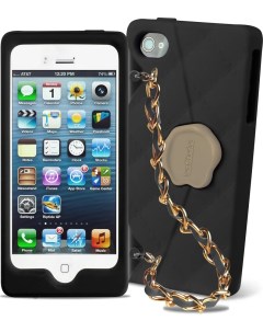 Чехол для Iphone 5 черный и золотой сумочка с цепочкой Sbs