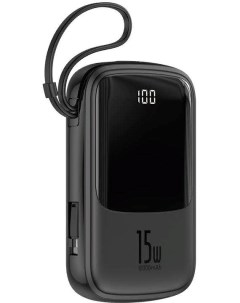 Внешний аккумулятор Q Pow PPQD B01 10000mAh with Lightning Black Baseus
