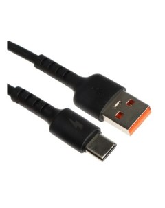 Кабель EX K 1393 USB Type C силиконовая оплетка 3А 2 м черный Exployd