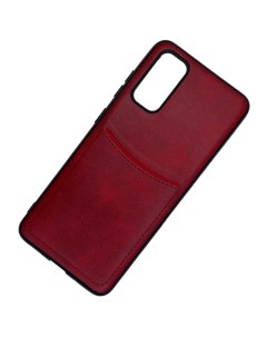 Чехол с кармашком для Samsung A31 красный Ilevel