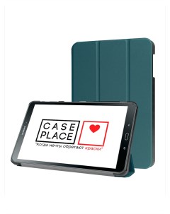 Чехол книжка на планшет Samsung Galaxy Tab A 10 1 T585 T580 темно зеленый Case place