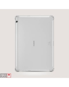 Противоударный силиконовый чехол для планшета Huawei MediaPad T3 прозрачный Case place