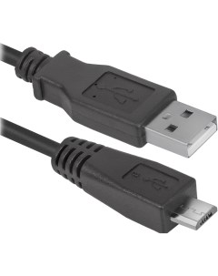 Кабель USB08 06 USB 2 0 AM MicroBM 1 8м PolyBag Defender