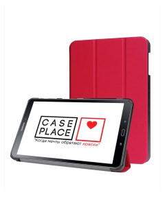 Чехол книжка на планшет Samsung Galaxy Tab A 10 1 T585 T580 красный Case place