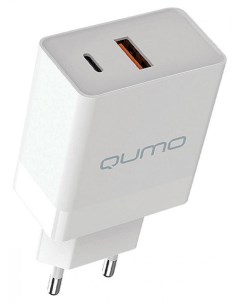 Сетевое зарядное устройство Qumо PD QC3 0 белое Qumo