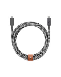Кабель USB Type C USB Type C Belt Cable 2 4 м зебра Native union
