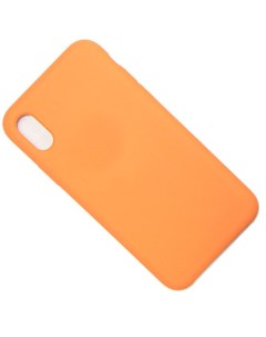 Чехол для Apple iPhone X iPhone Xs силиконовый Soft Touch оранжевый премиум Promise mobile