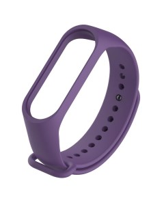 Сменный силиконовый ремешок для Mi Band 5 Фиолетовый Nobrand