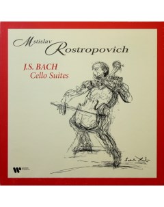 Mstislav Rostropovich J S Bach Cello Suites Deluxe Edition Box Set 4LP Warner classics