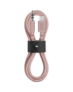 Мультимедийный кабель Lightning AUX 3 5 мм розовый Native union