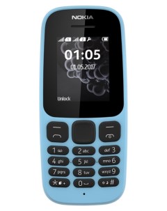 Мобильный телефон 105 Dual Sim TA 1034 Blue Nokia
