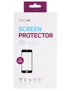 Защитное стекло 3D для Apple iPhone SE 2020 черная рамка Vlp