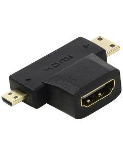 Переходник HDMI Micro HDMI Mini HDMI Black C137 Orient