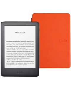 Электронная книга Kindle PaperWhite 2018 8Gb SO Twilight Blue с обложкой Orange Amazon