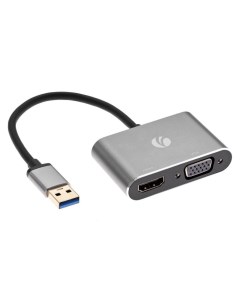 Кабель USB 3 0 AM HDMI F VGA F CU322M Vcom