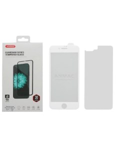 Защитное стекло для iPhone 7 8 Plus 3D пленка назад белое Anmac