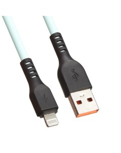 USB кабель LP для Apple Lightning 8 pin Extra TPE бирюзовый коробка Liberty project