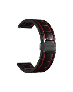 Универсальный ремешок для часов 22 mm LIBERTAS DSG 09 22 BR Black Red Lyambda