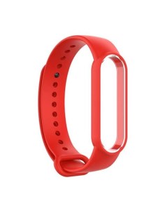 Ремешок Silicone для смарт браслета Xiaomi Mi Band 5 Red Nobrand